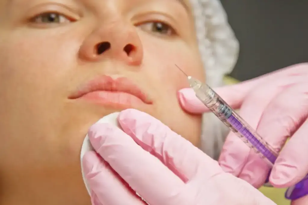 Woman after Dysport injection skincare advice