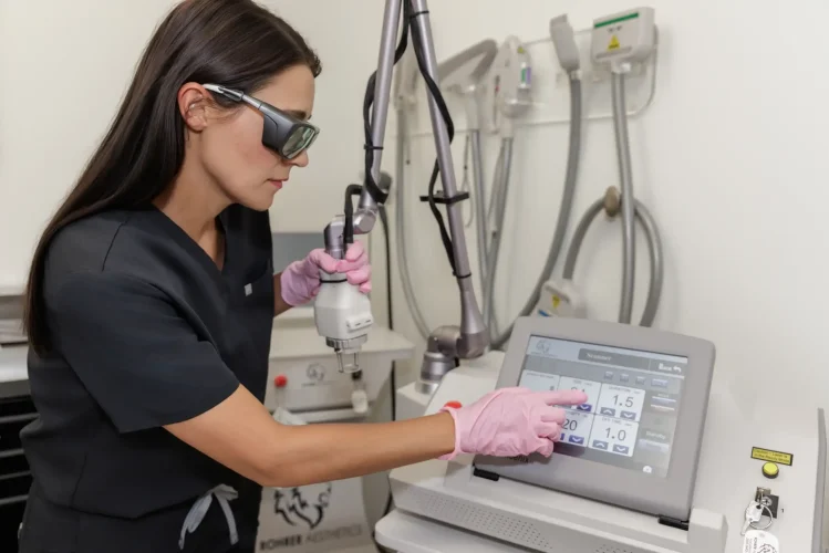 CO2 laser skin resurfacing at The Aesthetic Center, North Dakota