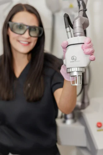 CO2 laser skin treatment at The Aesthetic Center, North Dakota