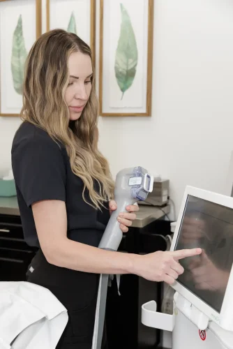 miraDry underarm treatment at The Aesthetic Center, North Dakota